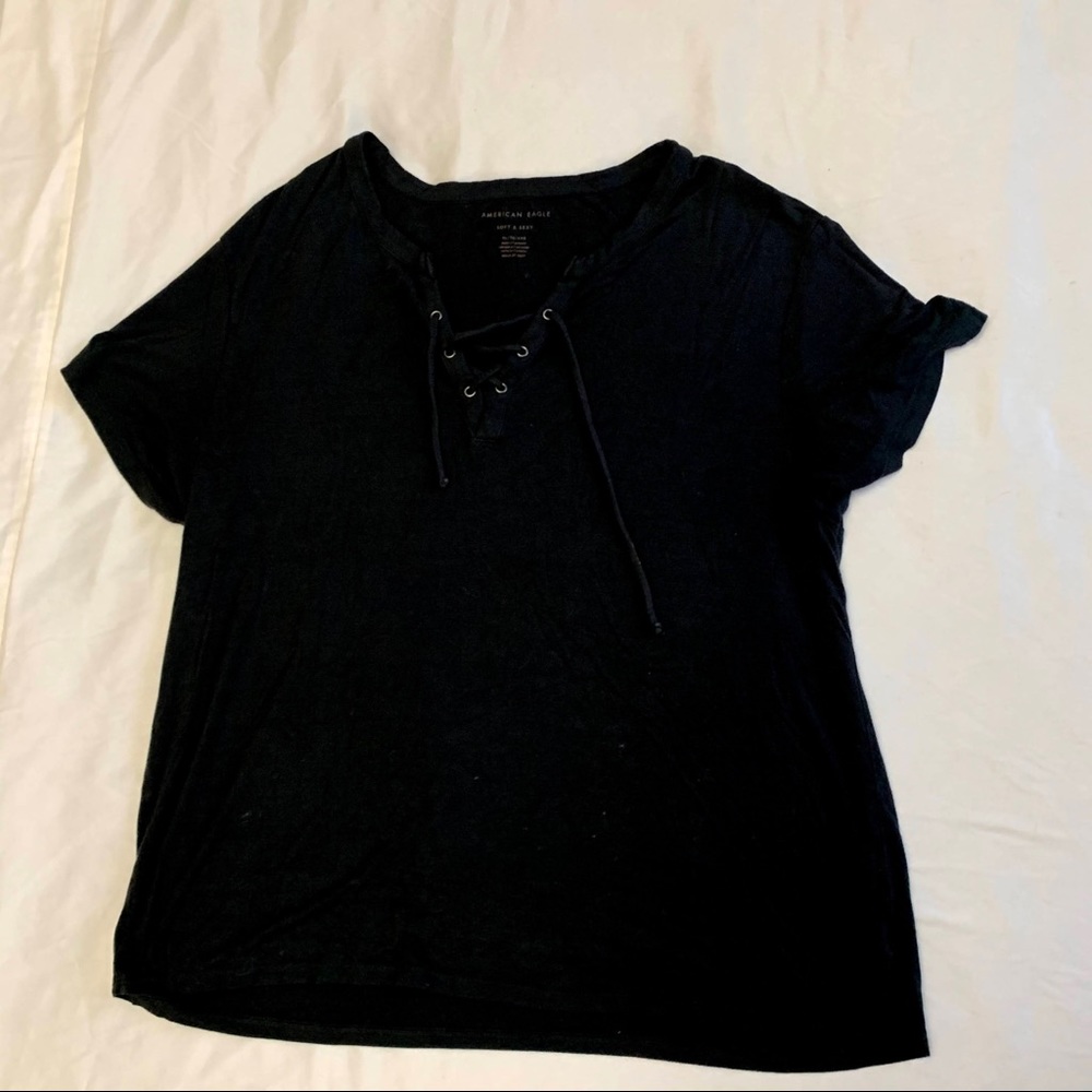 AE lace up top